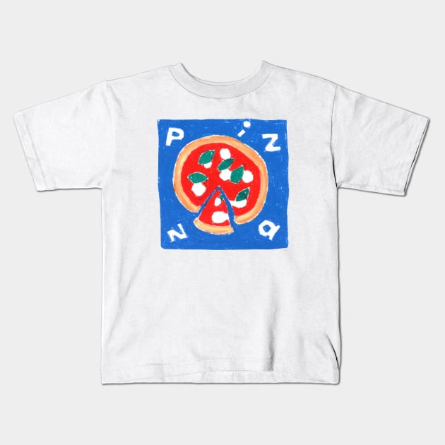PIZZA Kids T-Shirt by shioritamura
